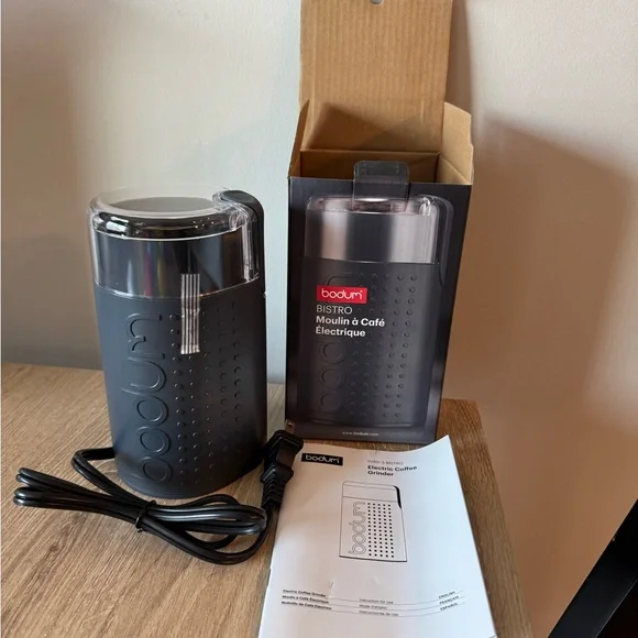 Bodum Bistro Coffee Grinder - Charcoal Gray - Picture 1 of 7